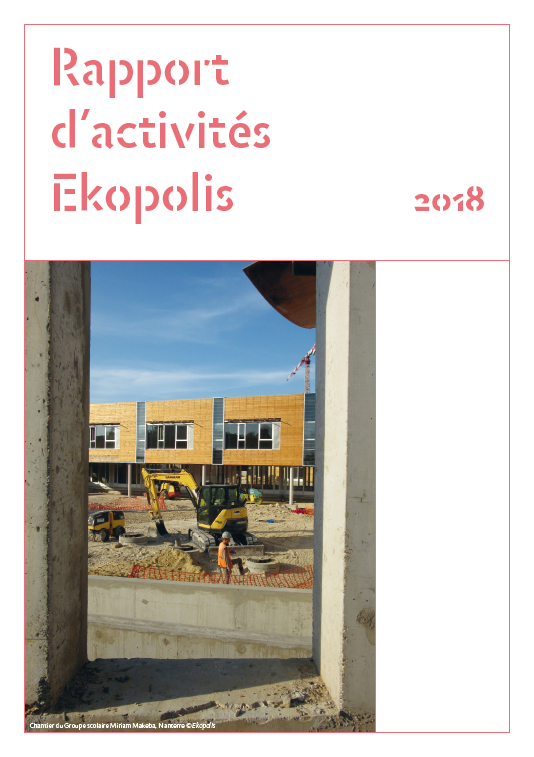 Couverture rapport d'activités 2018 Ekopolis